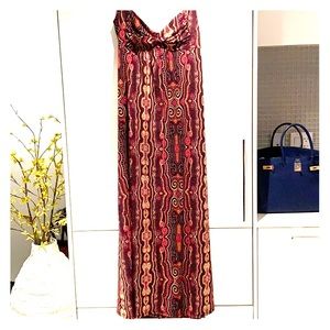 Halter style multi colour dress